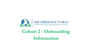 Onboarding